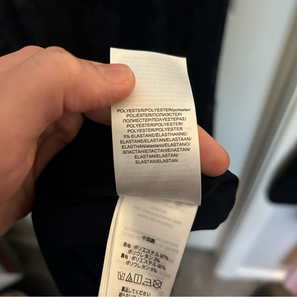 NWT Lauren Ralph Lauren Luiana Lace Off-Shoulder Navy Blue Evening Dress - Picture 13 of 14